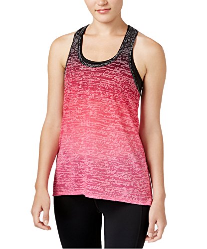 Ideology Knot-Back Dip-Dyed Tank Top 77040 (X-Small, Molten Pink)