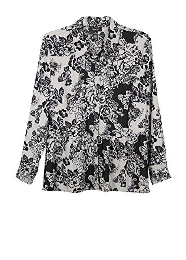 Style & Co. Womens Exotic Oasis Long Length Shirt