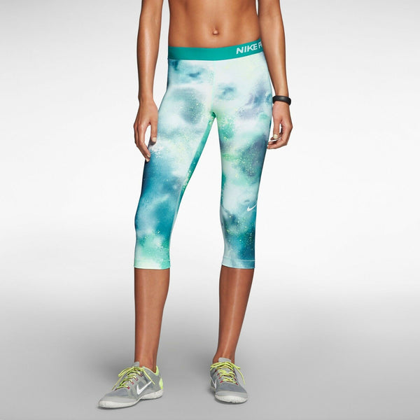 Nike Womens Pro Core Fitted Splatter Dri Fit Capri