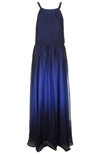 Betsy & Adam Womens Ombre Chiffon Halter Gown