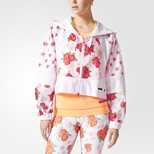 Adidas Womens Stellasport Cropped Rose Print Jacket
