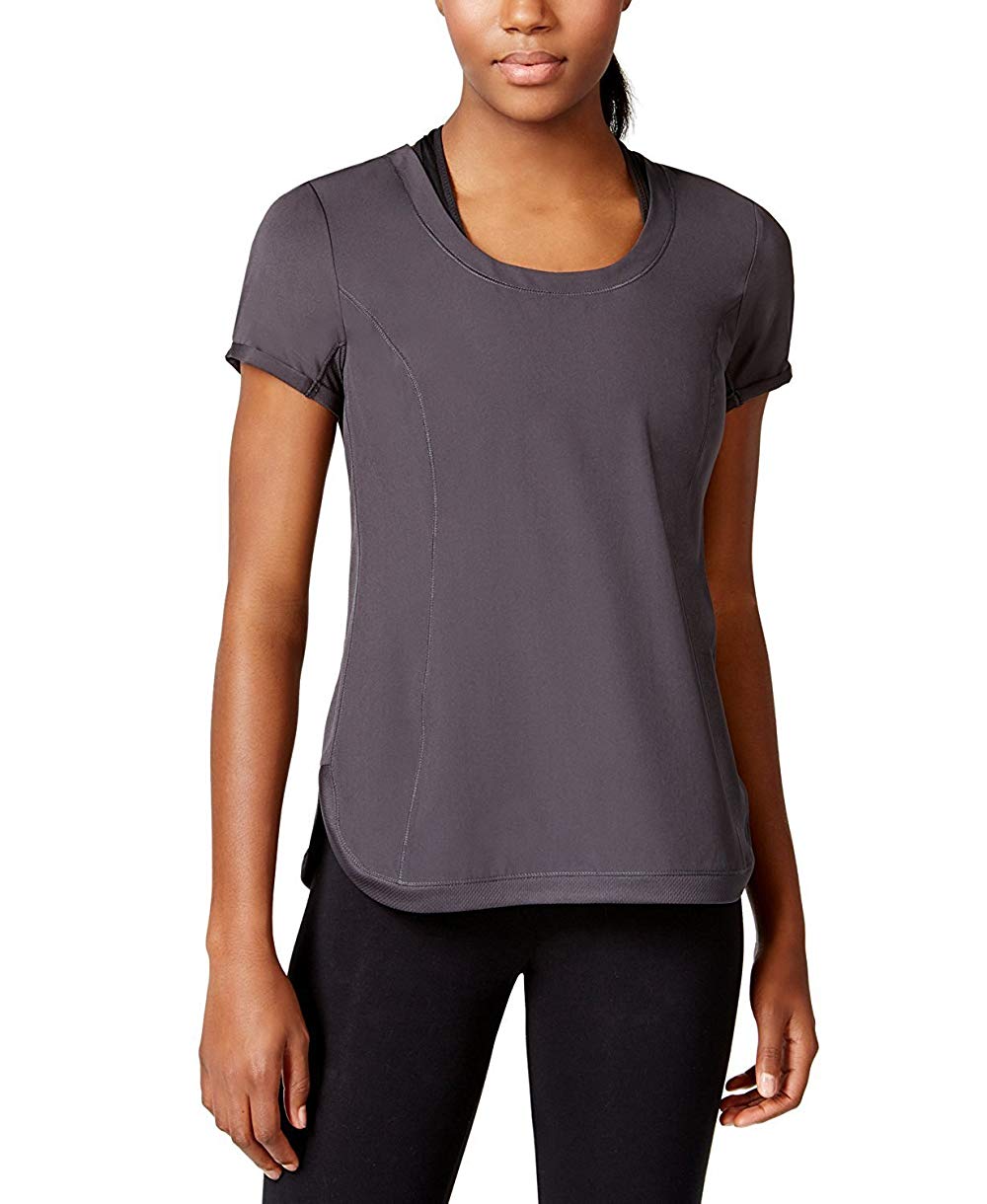 Calvin Klein Women's Performance Racerback T-Shirt (X-Small, Thistle)