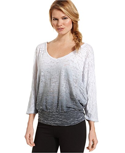 Ideology Womens Dolman-Sleeve Printed Banded Top