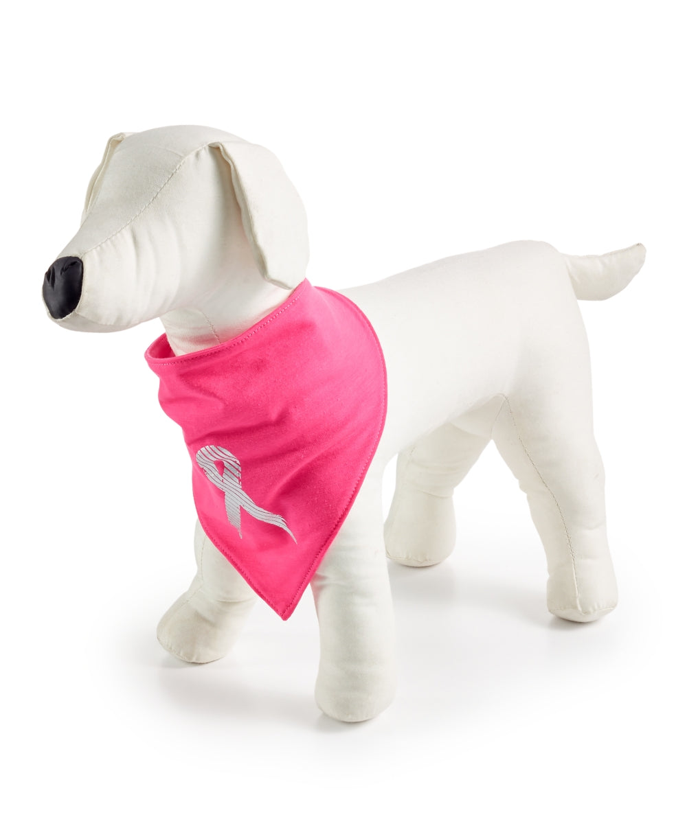 Ideology Unisex Breast Cancer Ribbon Dog Bandana Scarf Wrap