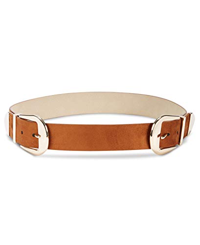 INC International Concepts Womens Double Buckle Suede Belt,Small