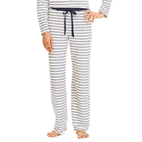 Nautica Womens Striped Velour Pajama Pant