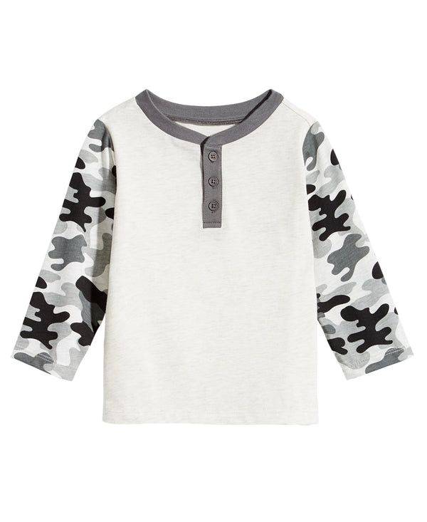 First Impressions Toddler Boys Camo Sleeve T-Shirt