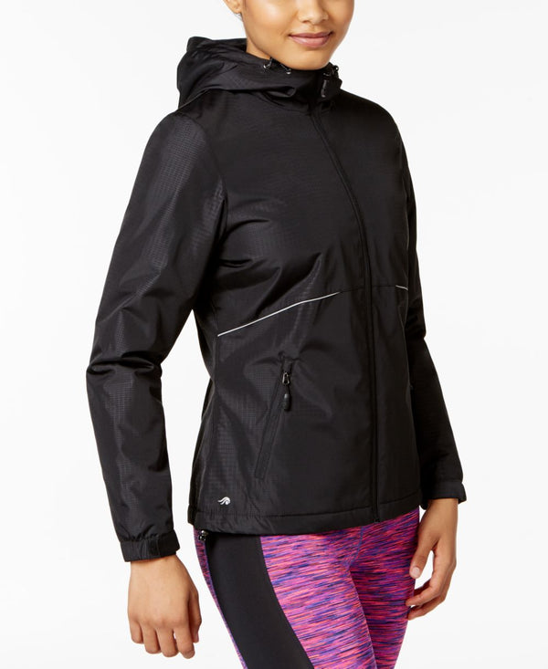 Ideology Womens Hooded Outerwear Jacket