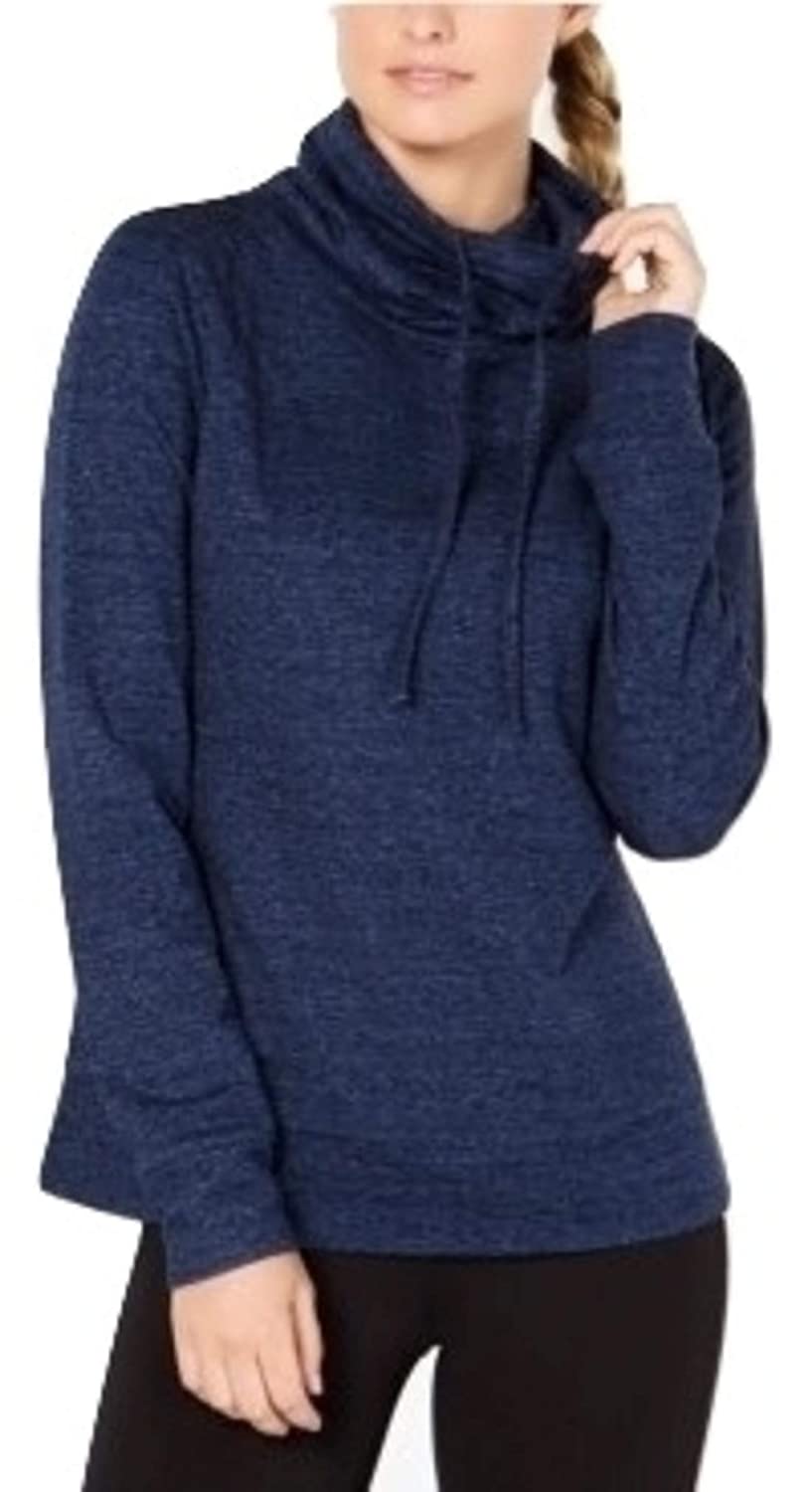 32 Degrees Womens Fleece Quilted Funnel Neck Top