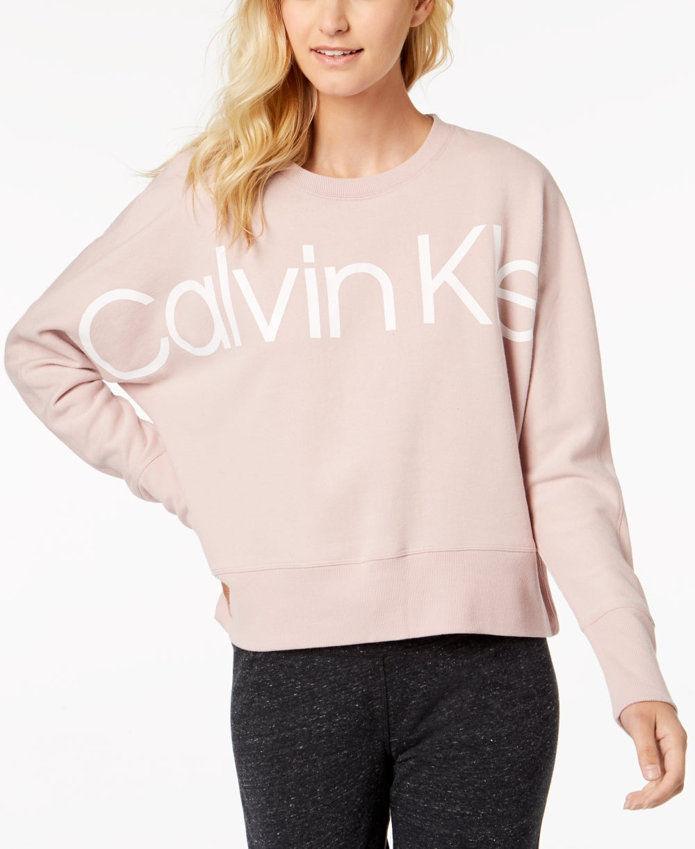 Calvin Klein Womens Logo Relaxed Sweatshirt