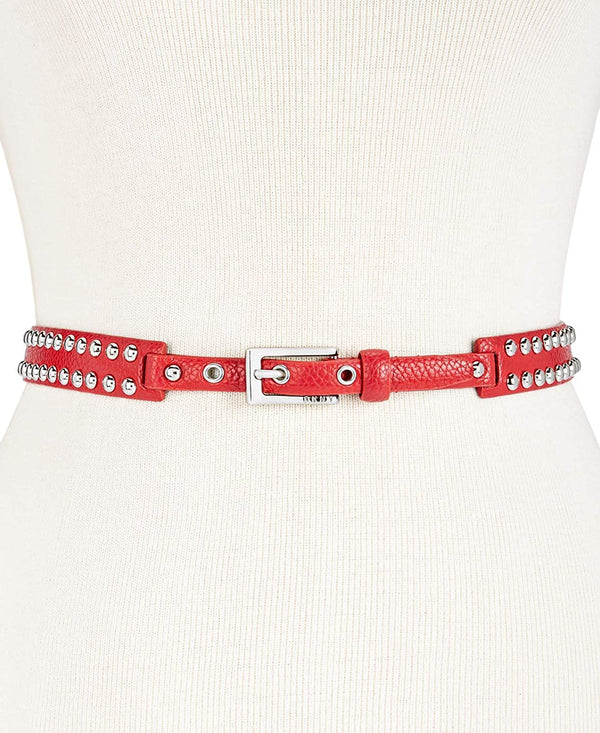 DKNY Womens Dome Studded Belt