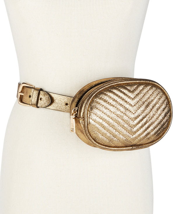 Steve Madden Womens Chevron Quilted Fanny Pack
