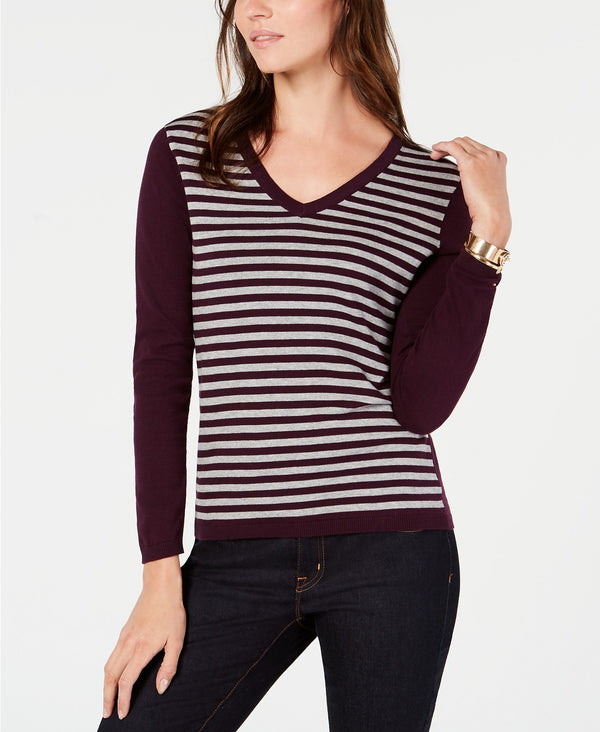 Tommy Hilfiger Womens Striped Sweater