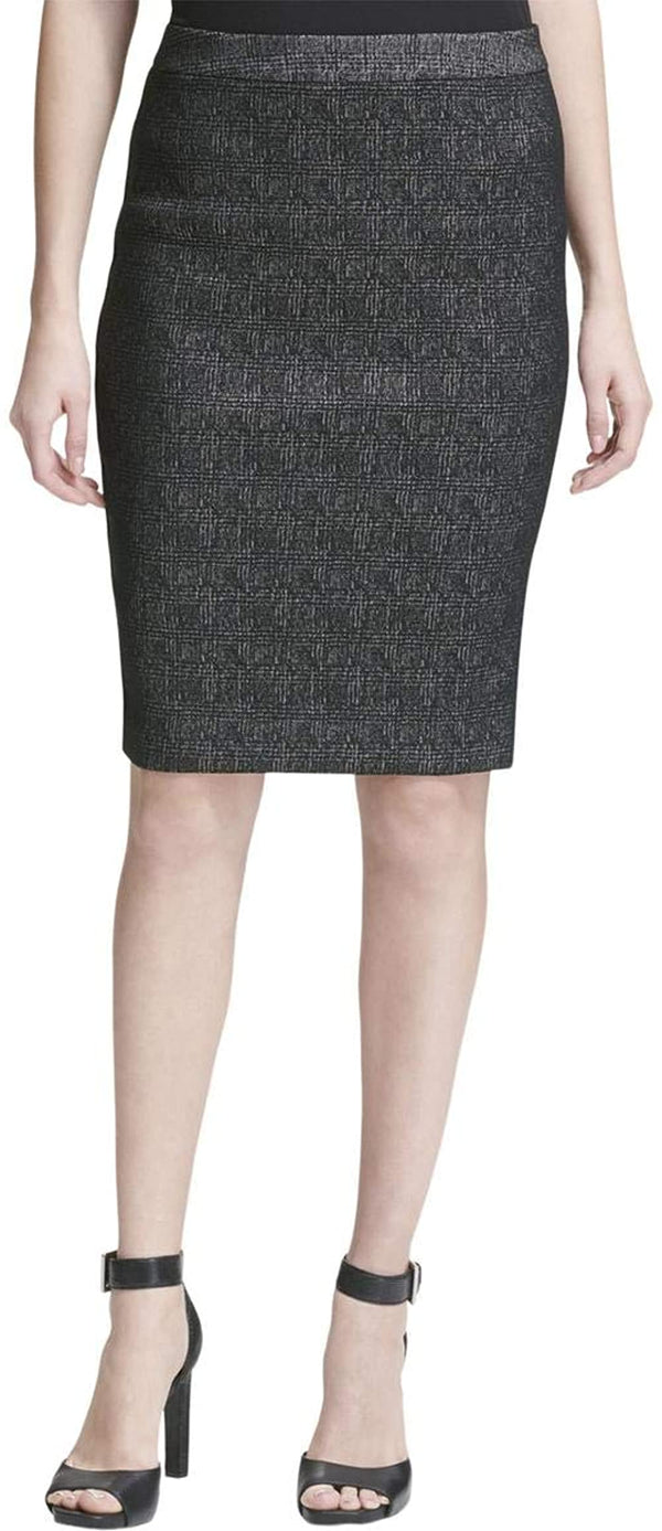 Calvin Klein Womens Jacquard Pencil Skirt