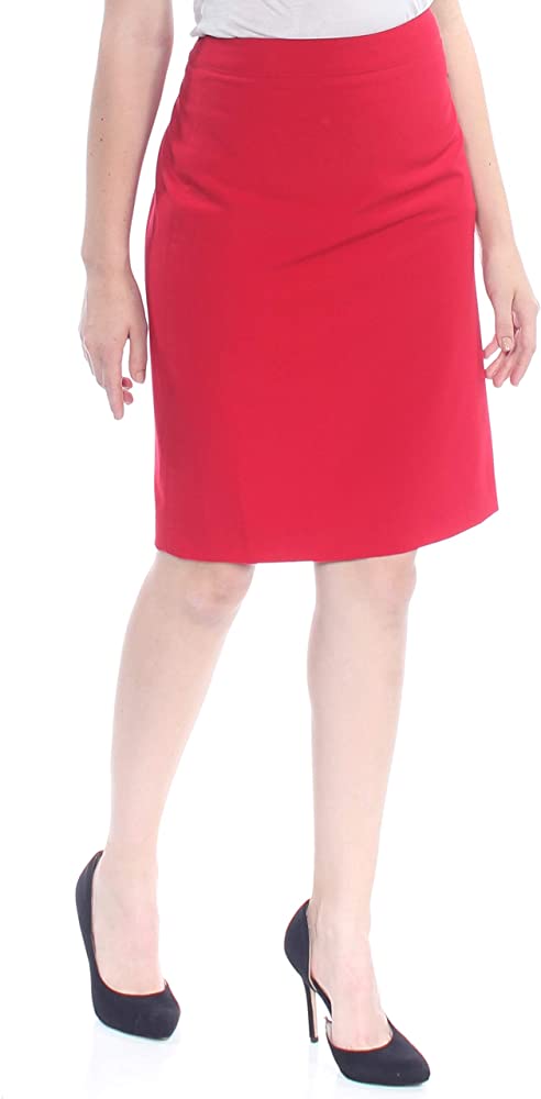 DKNY Womens Back Slit Pencil Skirt