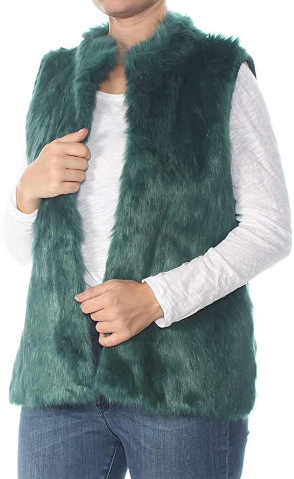 Michael Michael Kors Womens Winter Faux Fur Outerwear Vest