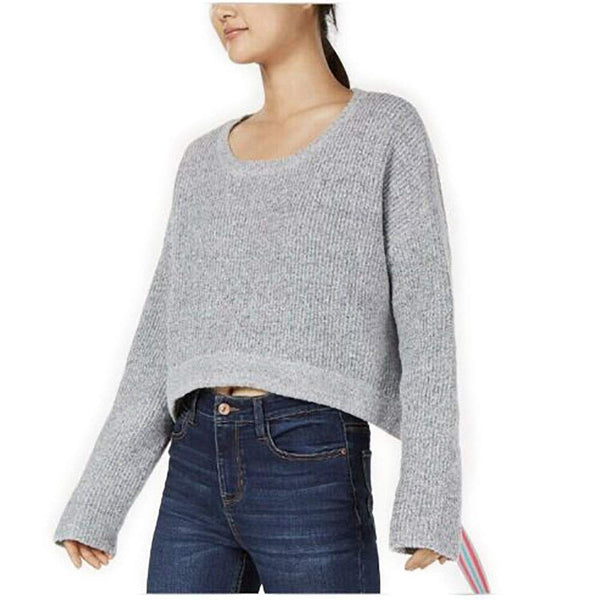 Crave Frame Juniors Ribbon Tie Cropped Sweater