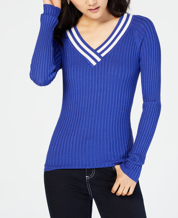 Hooked Up by IOT Juniors Ribbed Long Sleeves Sweater