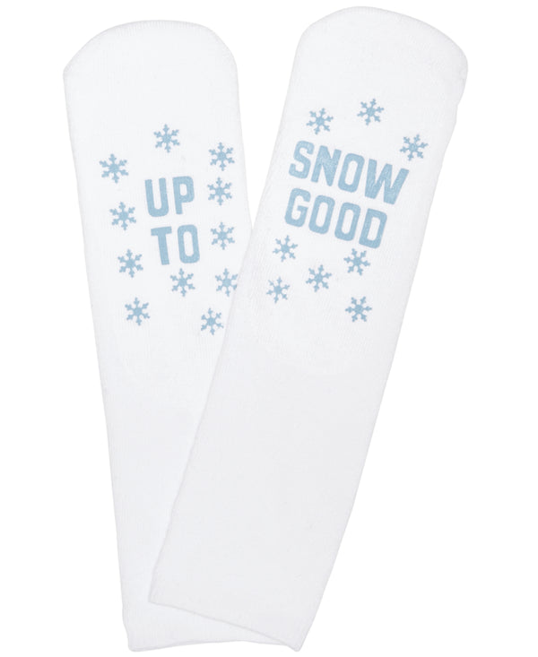 Charter Club Womens Up To Snow Good Grippy Slipper Crew Socks