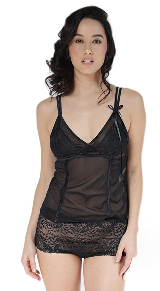 Inspire Psyche Terry Womens Plus Size Lace-Cups Camisole