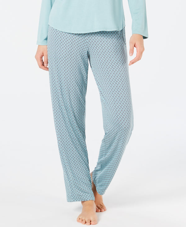 Alfani Womens Essentials Printed Pajama Pants