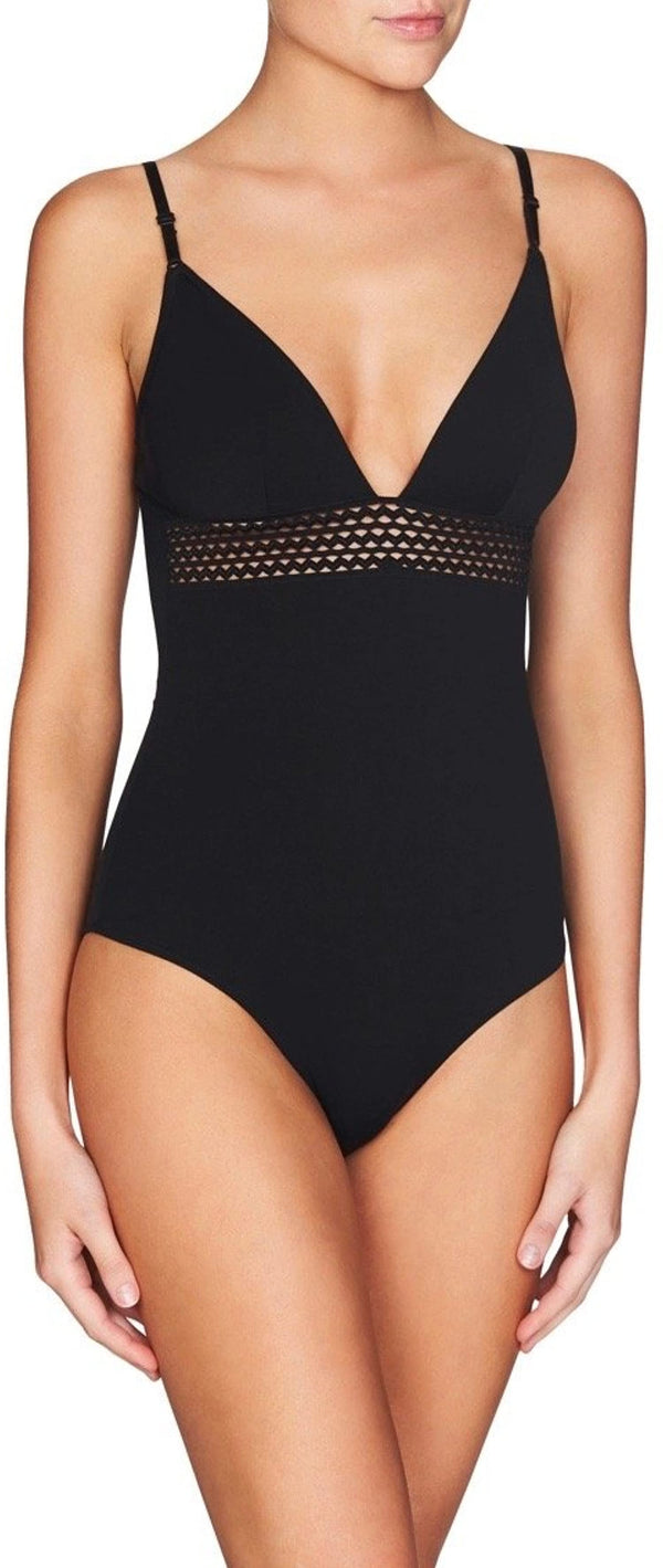 Heidi Klum Intimates Womens Forever Forget Me Not One Piece Bodysuit
