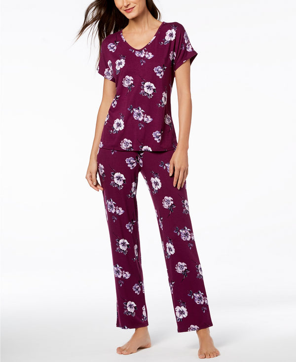 INC International Concepts Womens Lace Cutout Pajama Set