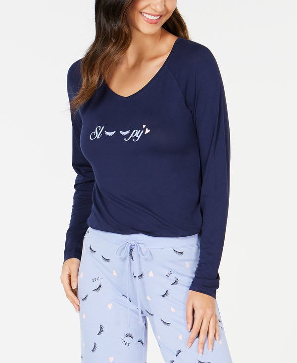 Jenni by Jennifer Moore Womens Knit Pajama Top