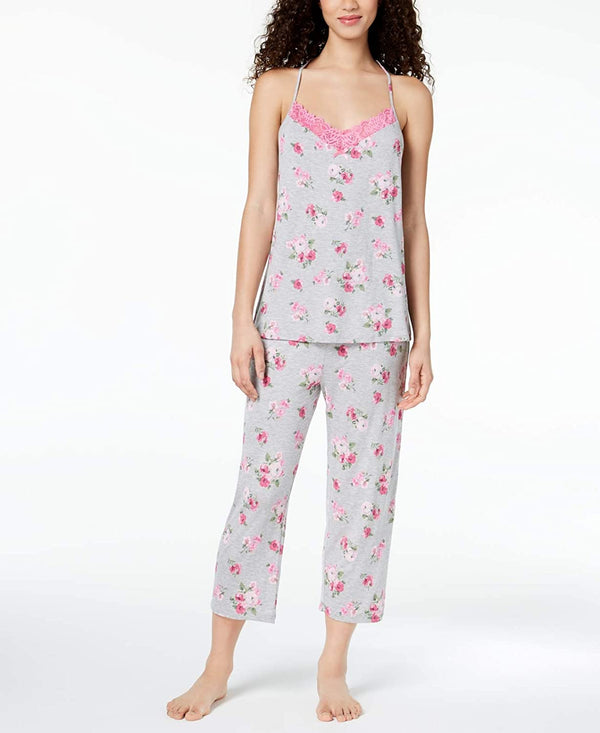 Thalia Sodi Womens Knit Lace Racerback Pajama Set 2 Piece