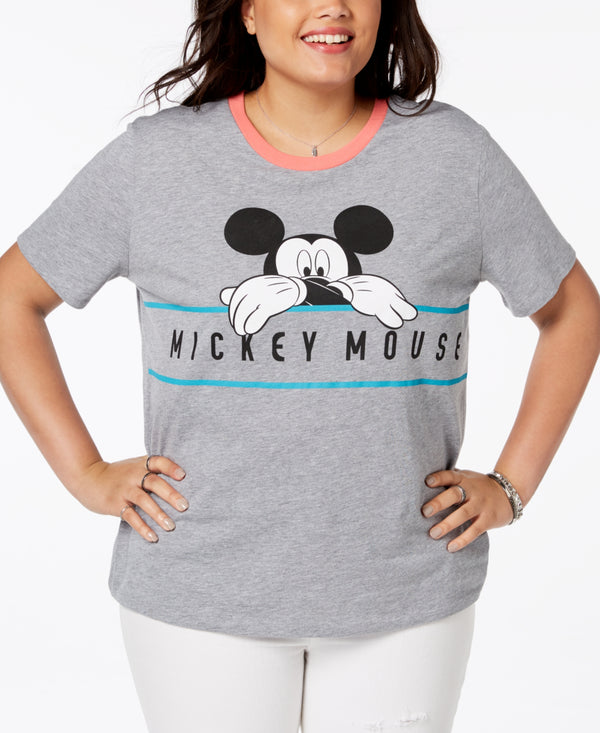 Disney Womens Plus Size Chill Mickey Mouse T-Shirt