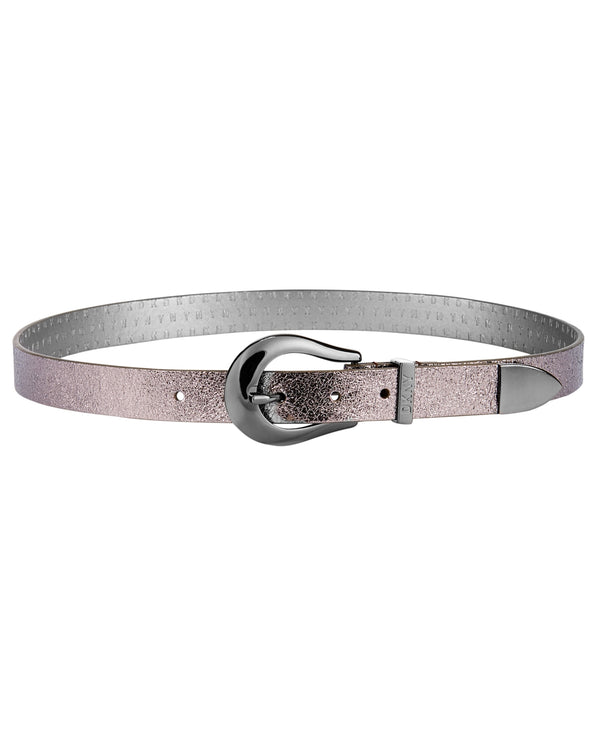 DKNY Womens Metallic Tipped Belt