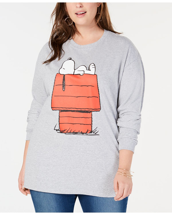 Love Tribe Womens Plus Size Relaxing Snoopy Top