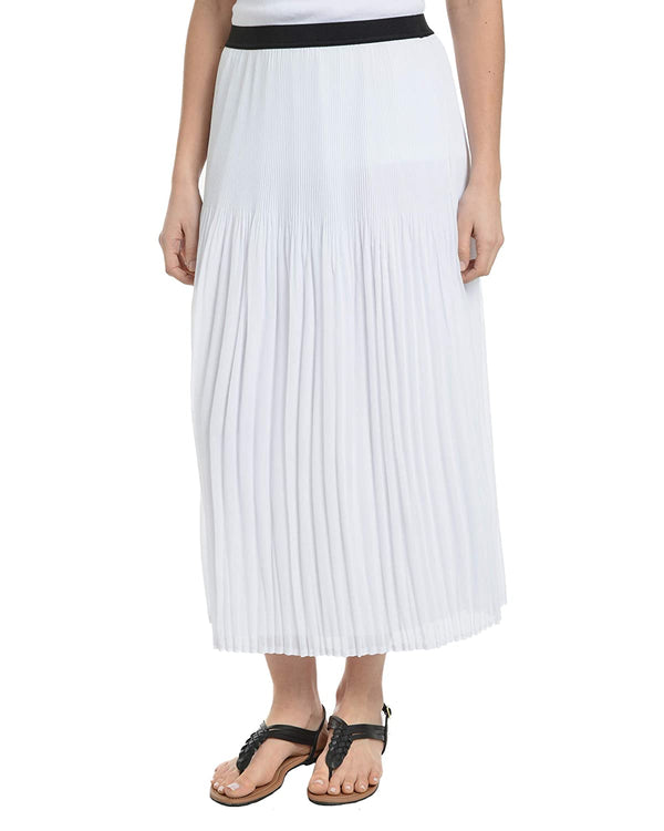 Ny Collection Womens Pleated Skirt