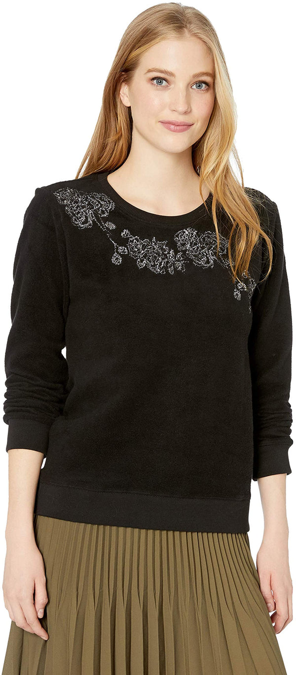 Lucky Brand Womens Reverse Fleece Sweatshirt