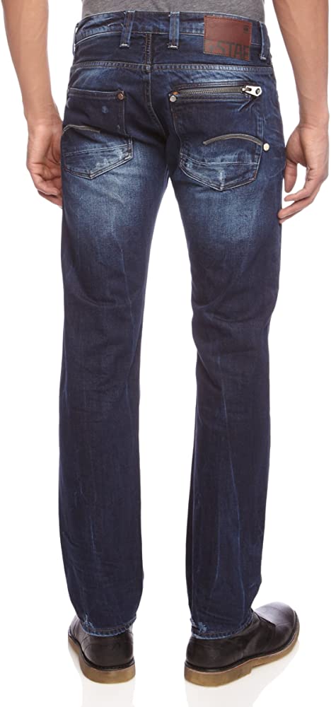 G-Star Raw Mens Attac Low-Rise Straight Jeans