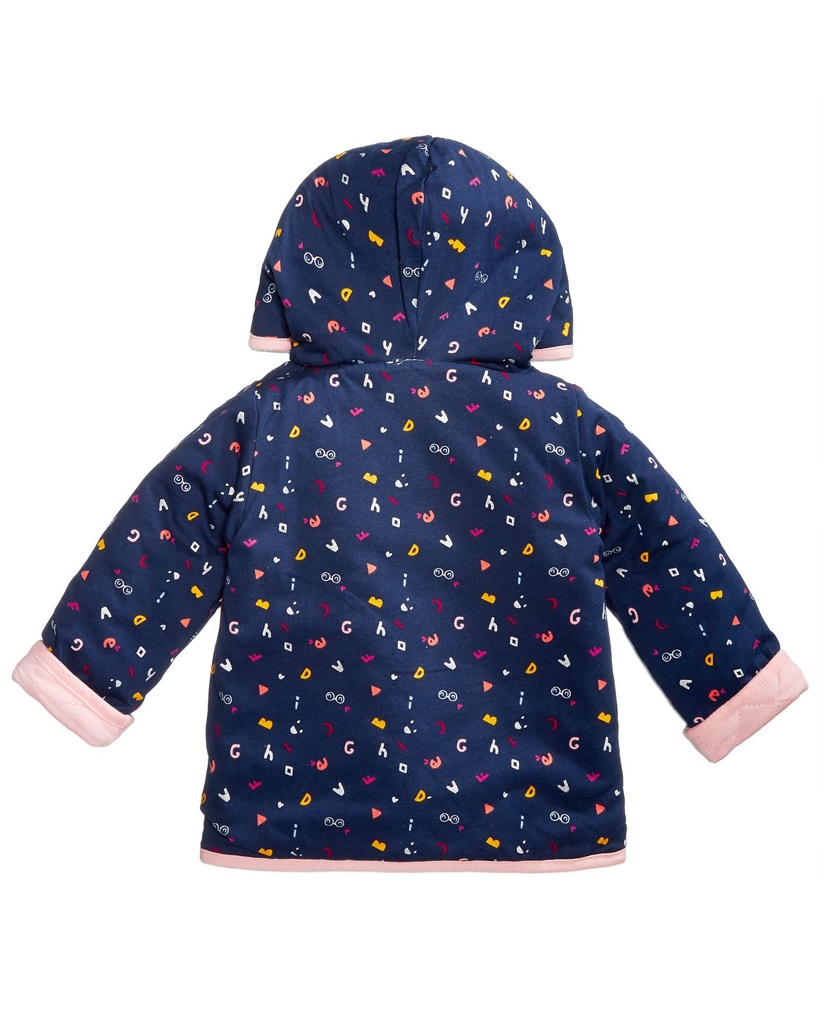 First Impressions Infant Girls Abc Quilted Reversible Cotton Jacket