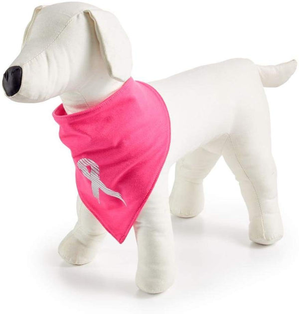 Ideology Unisex Breast Cancer Ribbon Dog Bandana Scarf Wrap