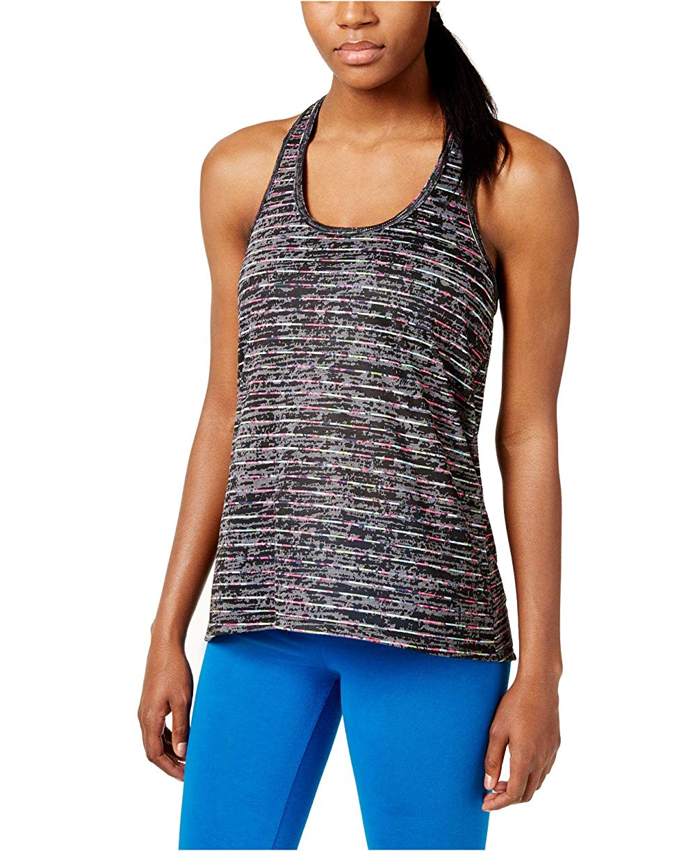 Ideology Womens Space-Dyed T-Back Tank Top