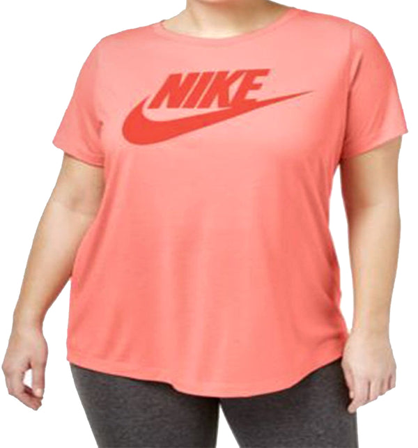 Nike Womens Plus Futura Fitness Short Sleeves T-Shirt