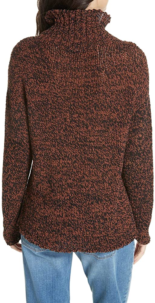 Eileen Fisher Womens Blend Long Sleeve Funnel Neck Sweater