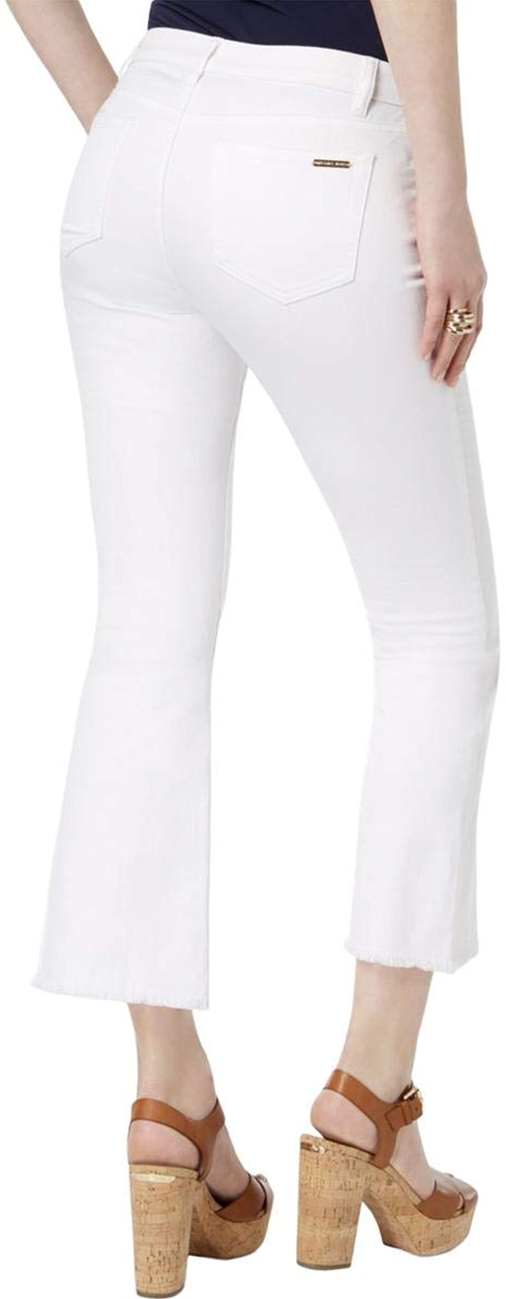 Michael Michael Kors Womens Cropped Flare Leg Jeans