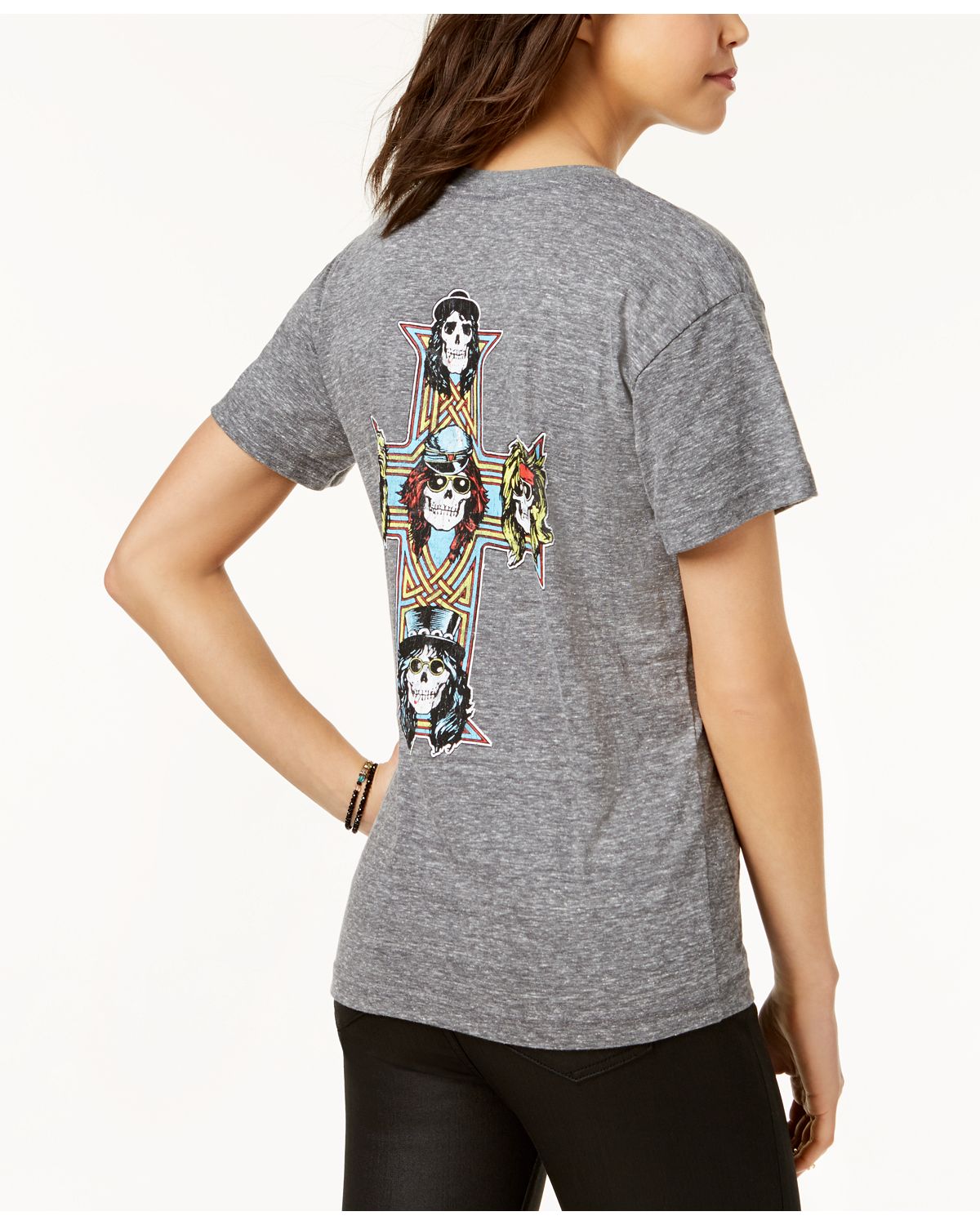 Bravado Juniors Guns And Roses Graphic T-Shirt