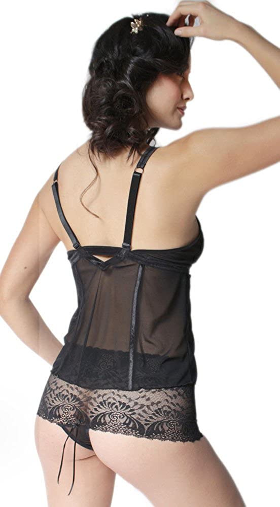 Inspire Psyche Terry Womens Plus Size Lace-Cups Camisole