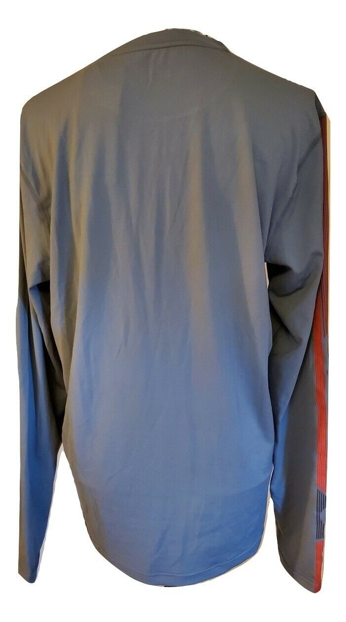 Gerry Mens Long Sleeve Sun Protection Rashguard T-Shirt Grey Sage Medium