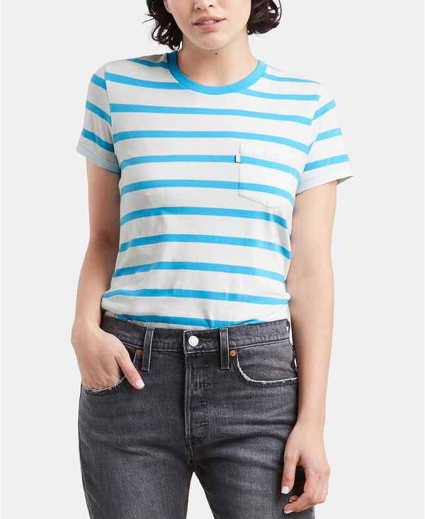 Levi's Womens Perfect Striped Cotton T-shirt