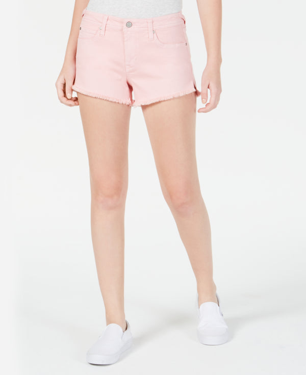 Celebrity Pink Juniors Raw-edged Colored Denim Shorts