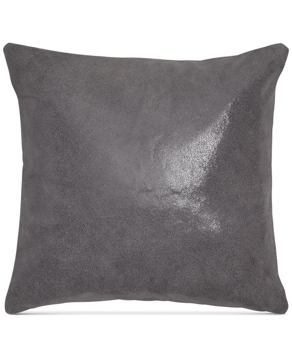 DKNY Moonscape Leather Accent Pillow, 16 X 16,16 X 16