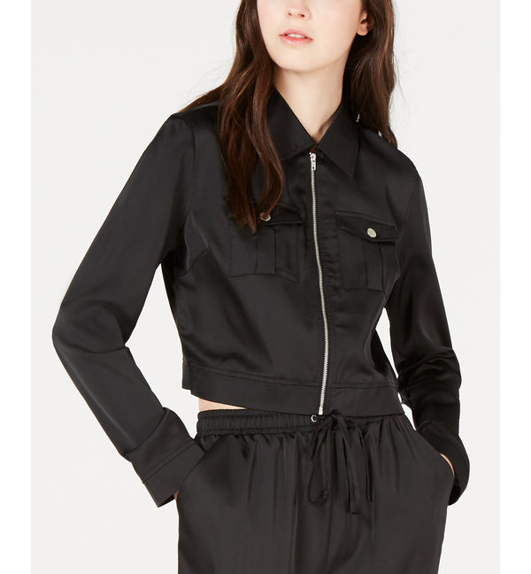 Material Girl Juniors Cargo Cropped Jacket