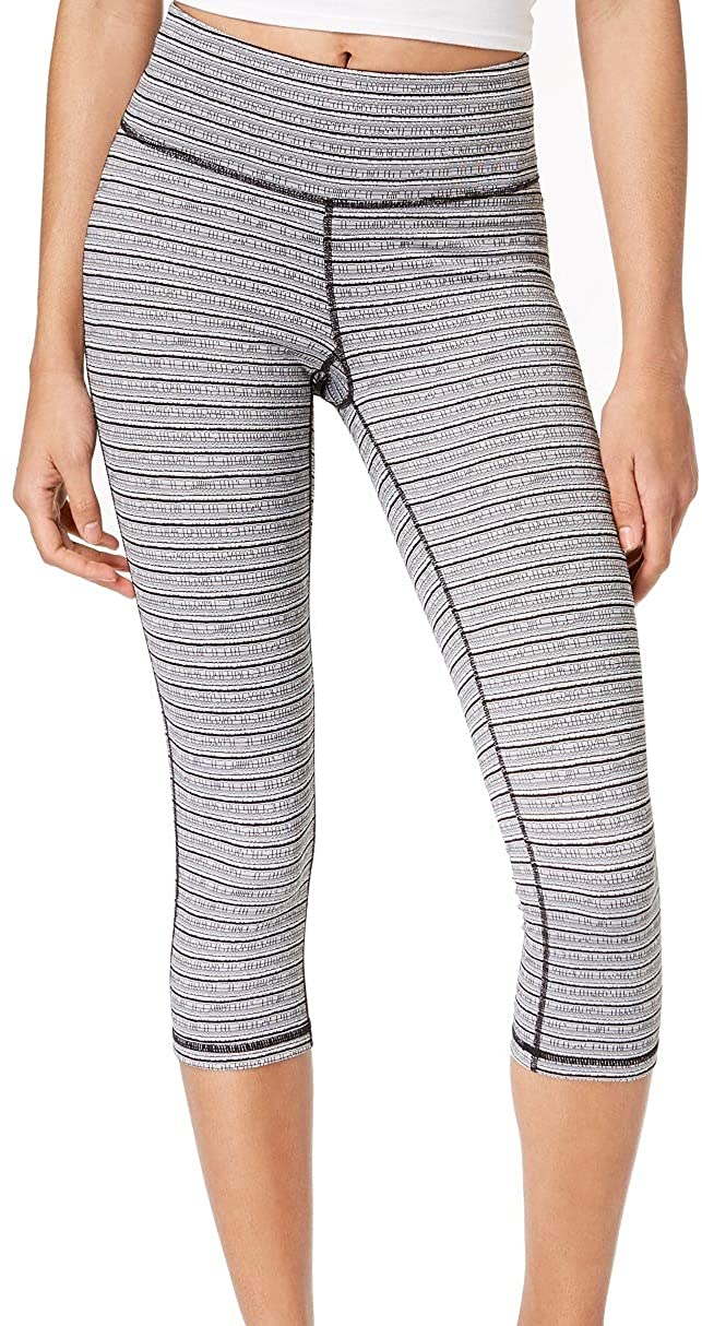 Ideology Womens Striped Cropped Leggings