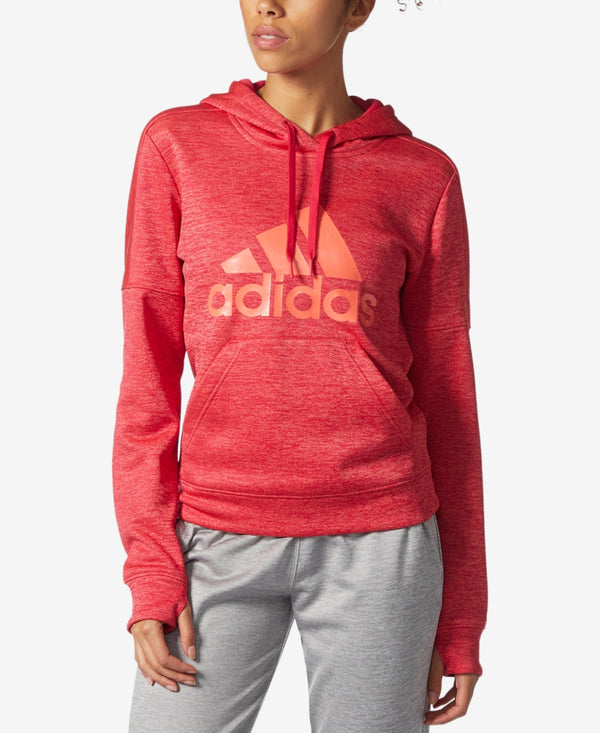 Adidas Womens Team Issue Fleece Logo Hoodie